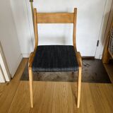 (Lot) 3 Compass Leg Chairs 1960s Scandinavian