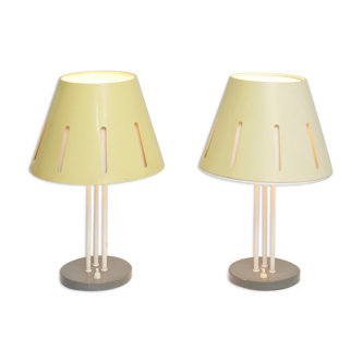 Deux lampes de table 'Sun Series' par Herman Busquet pour Hala Zeist, Pays-Bas - Années 1950