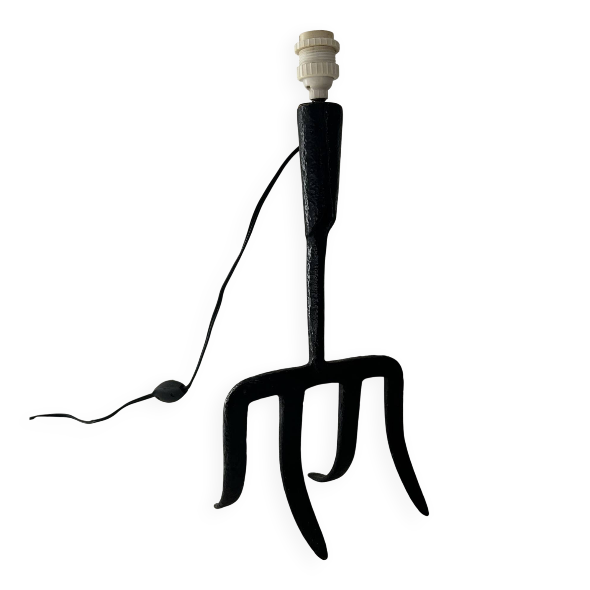 Brutalist sculpture lamp base