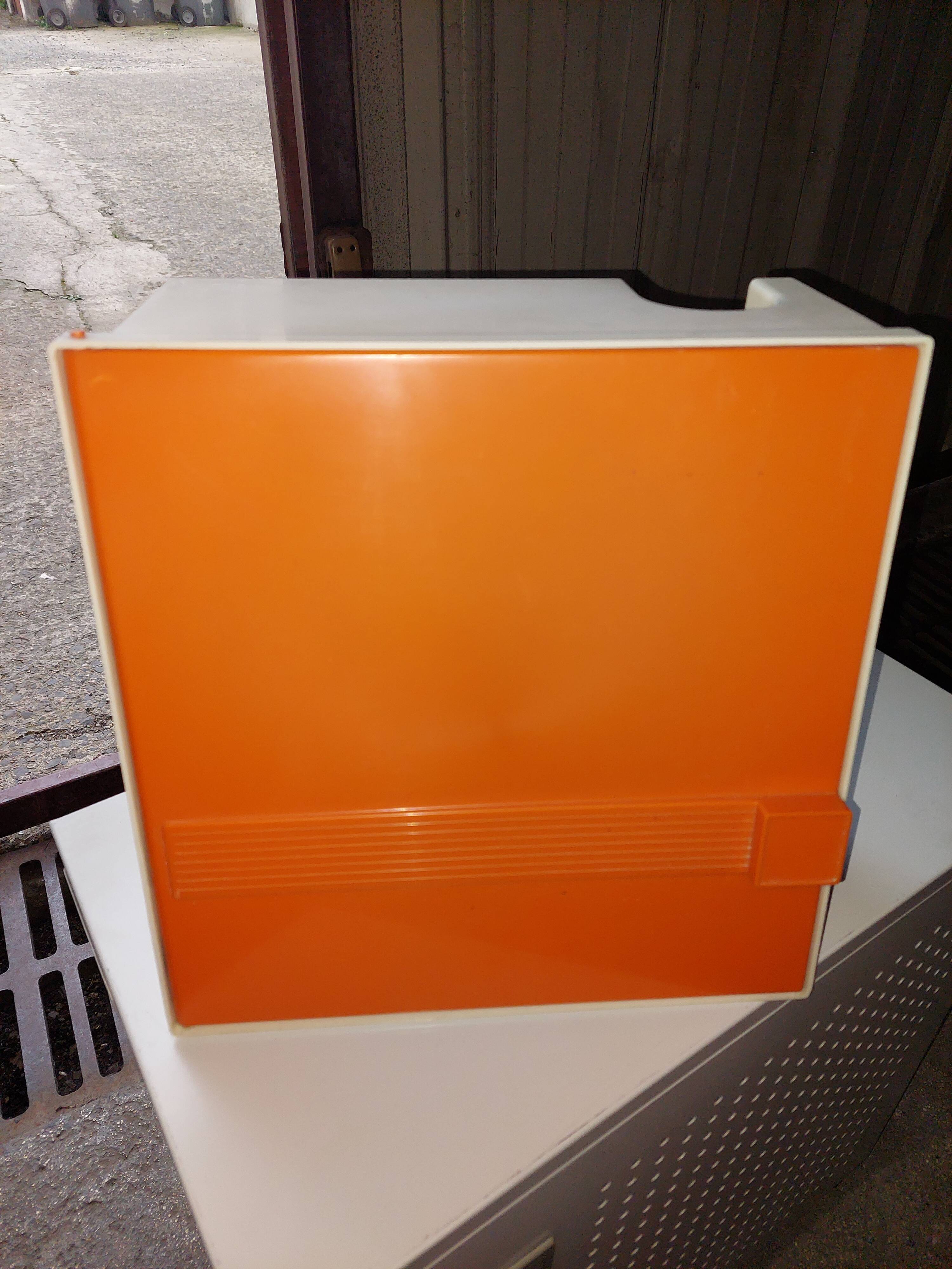 Used vintage plastic bathroom cabinet