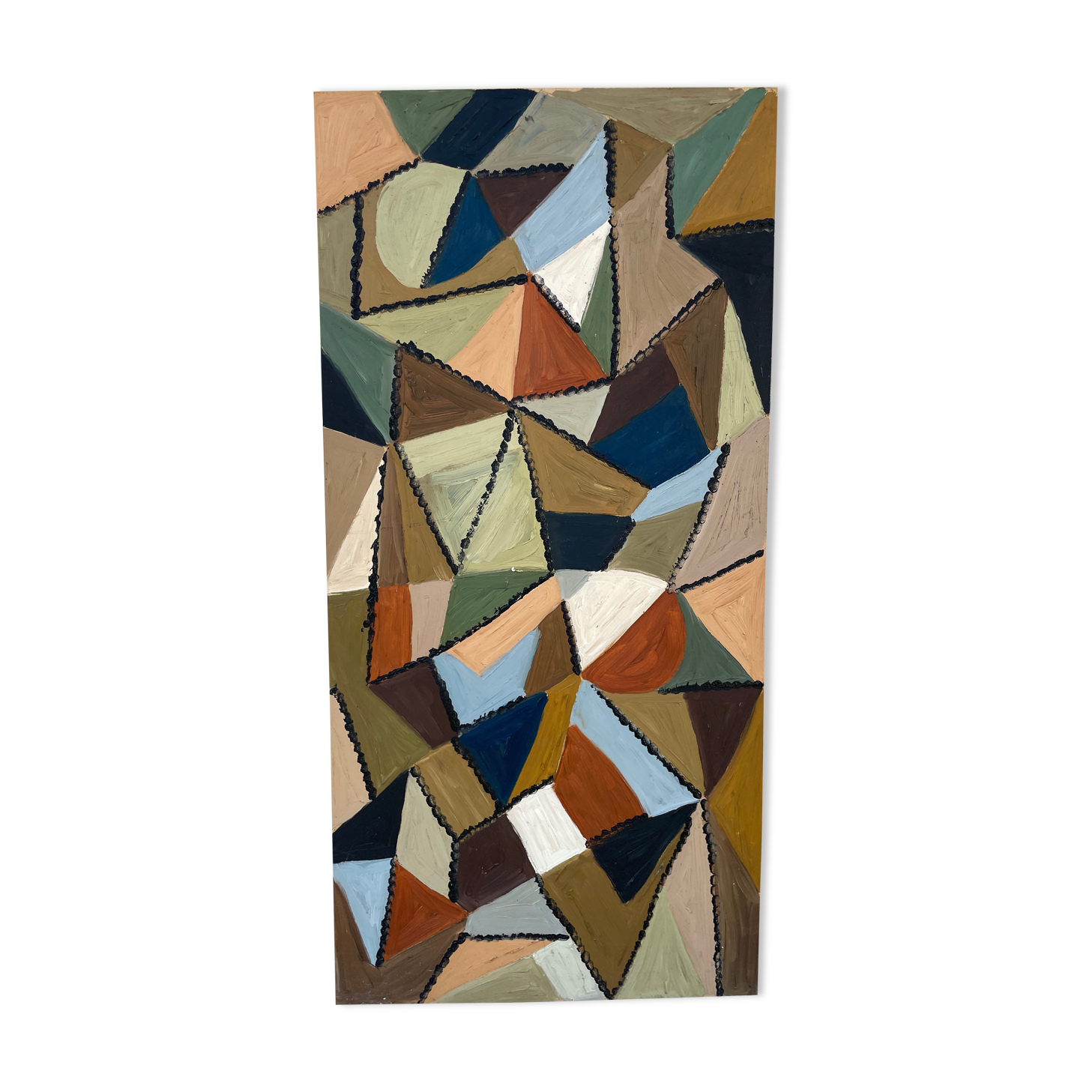 Tableau peinture moderne composition abstraite xxe