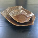 Set of 2 acorn empty pockets