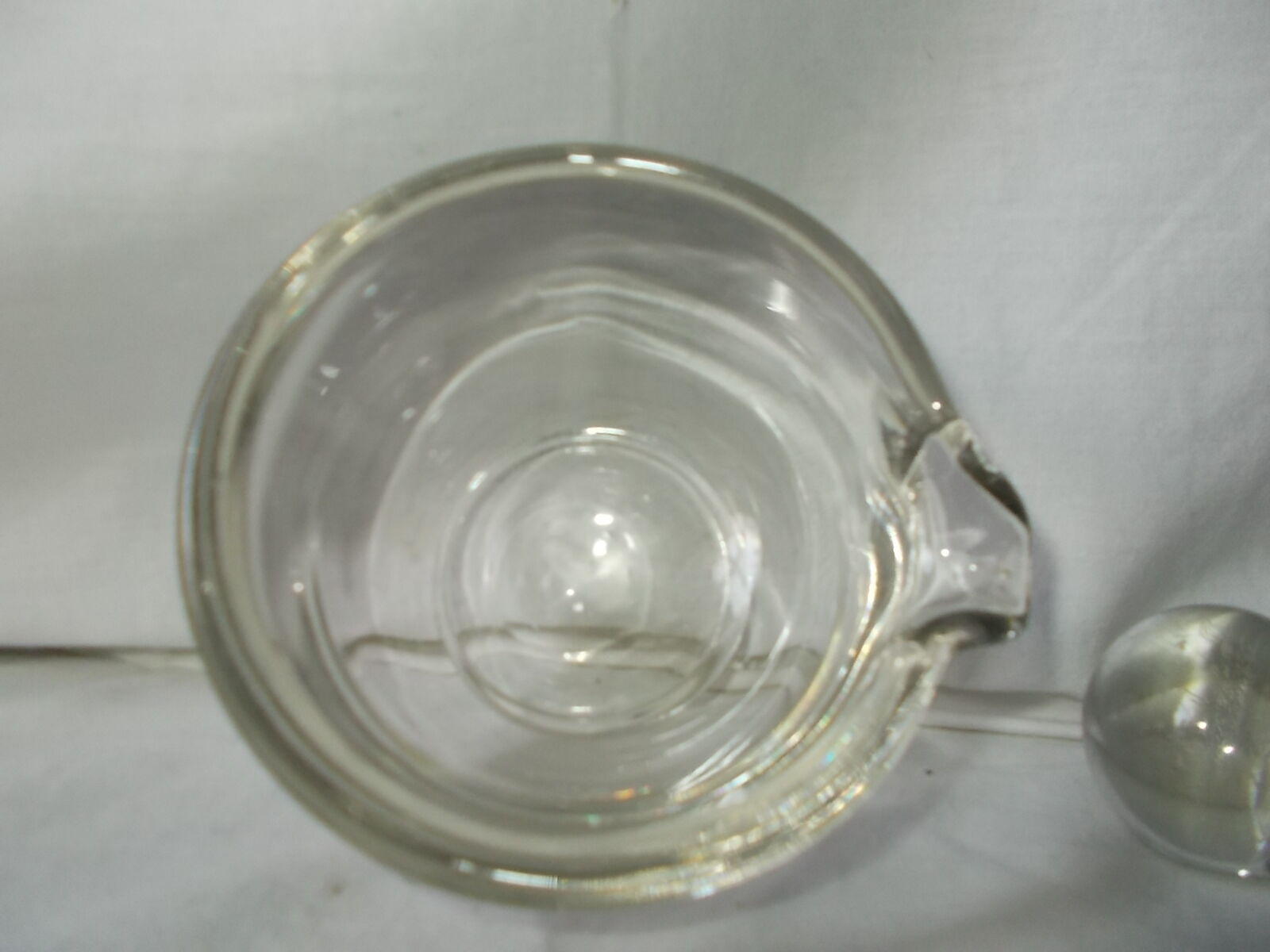 Glass mortar and pestle