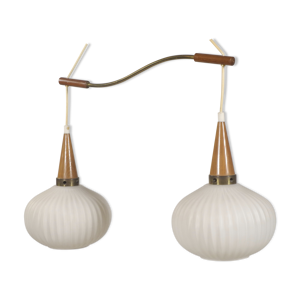 Suspension vintage à - opaline