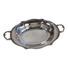 Serving dish in silver metal