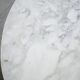 Vintage oval marble table produced by Roche Bobois