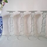 4 contemporary design wire candle holders