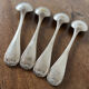 4 teaspoons in silver metal