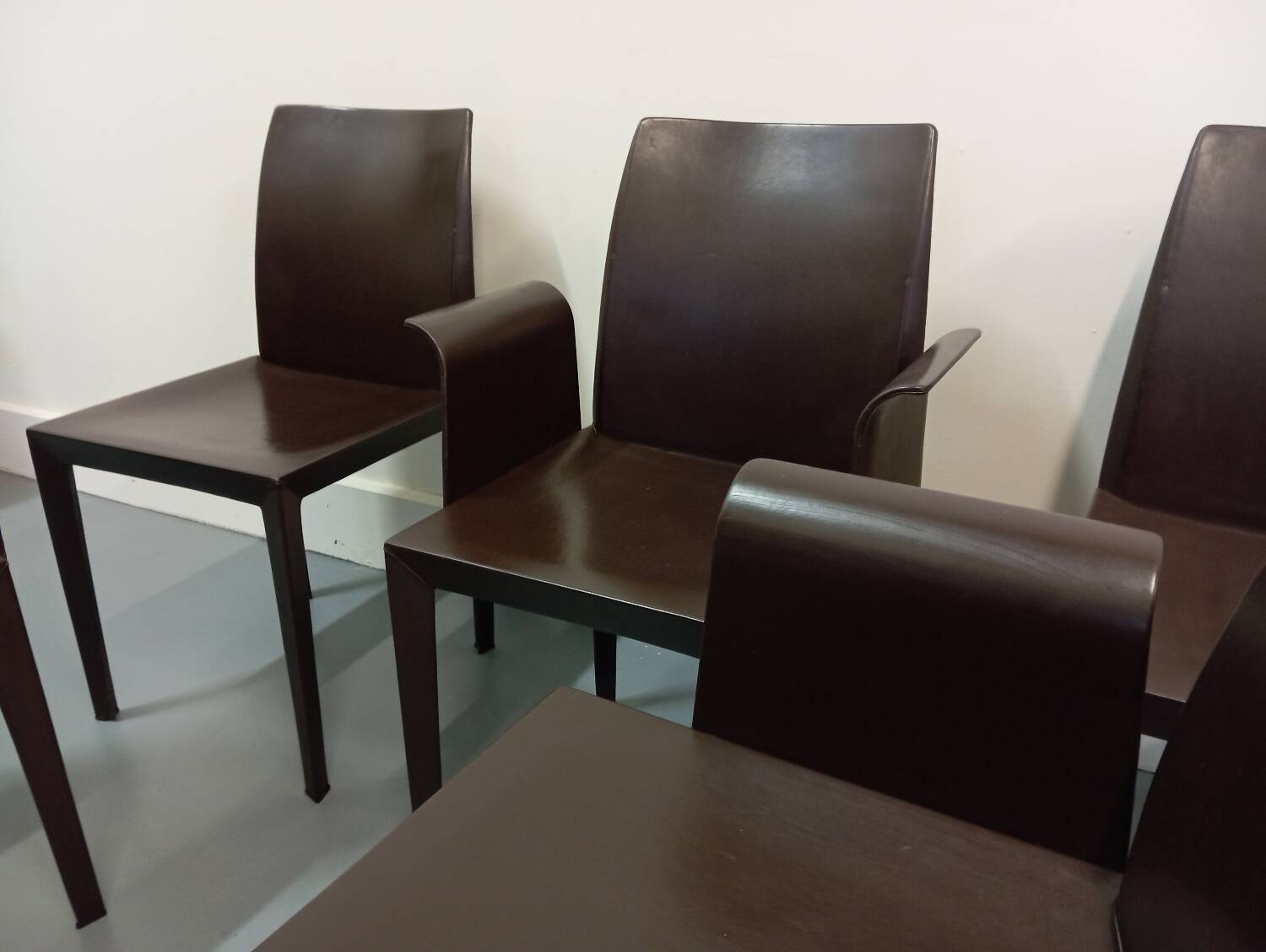 Lola leather chair/armchair designed by Poltrona Frau