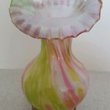Vase Clichy puffed glass speckled