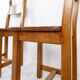 Ensemble de 6 chaises en chêne brutalistes - années 1970