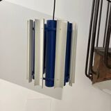 Yki Nummi ‘Mexique’ Lamp Suspension Vintage Bleu & Blanc Design