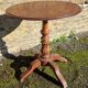 Antique mahogany and mahogany veneer pedestal table