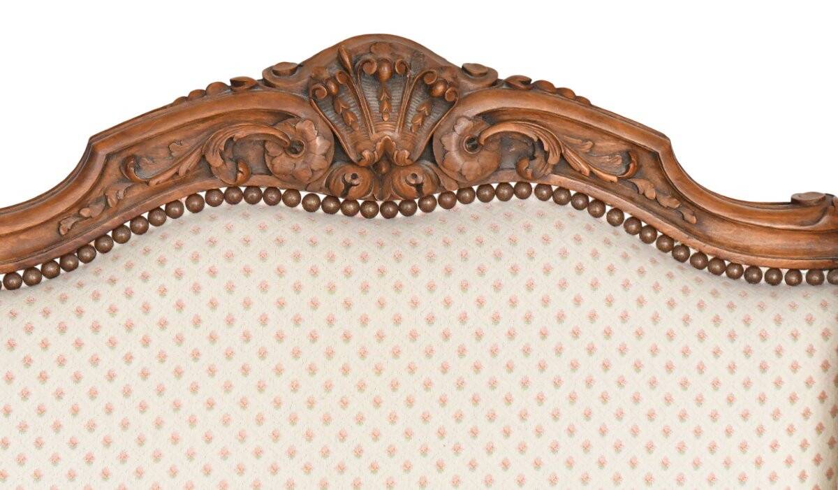 Louis XV style wingback armchair