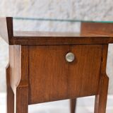 Walnut bedside table