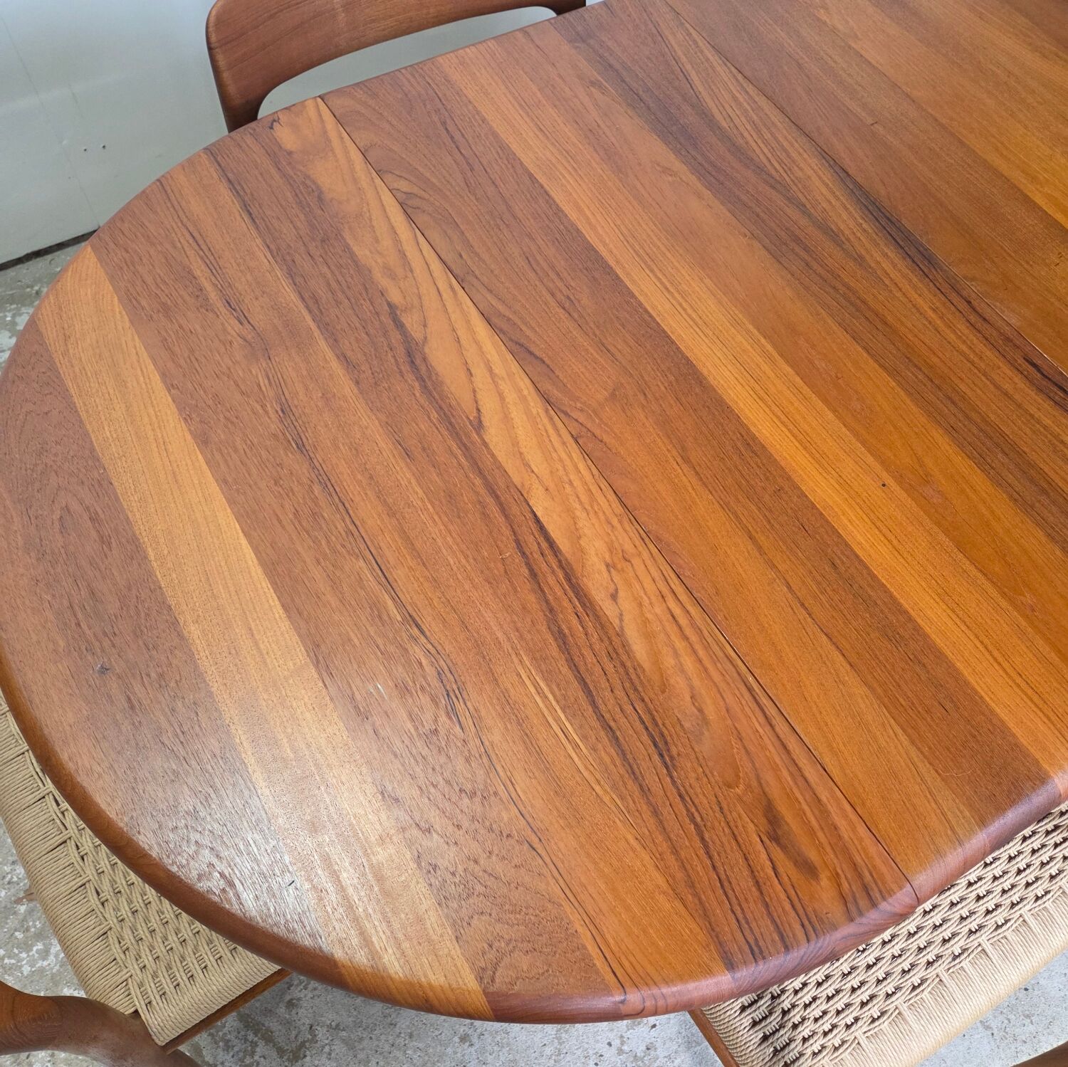 Korup Design, vintage 1960s Danish extendable teak table