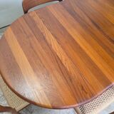 Korup Design, vintage 1960s Danish extendable teak table