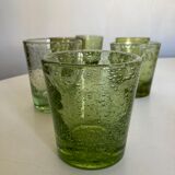 Set of 6 glasses cups of Biot XXL 1960
