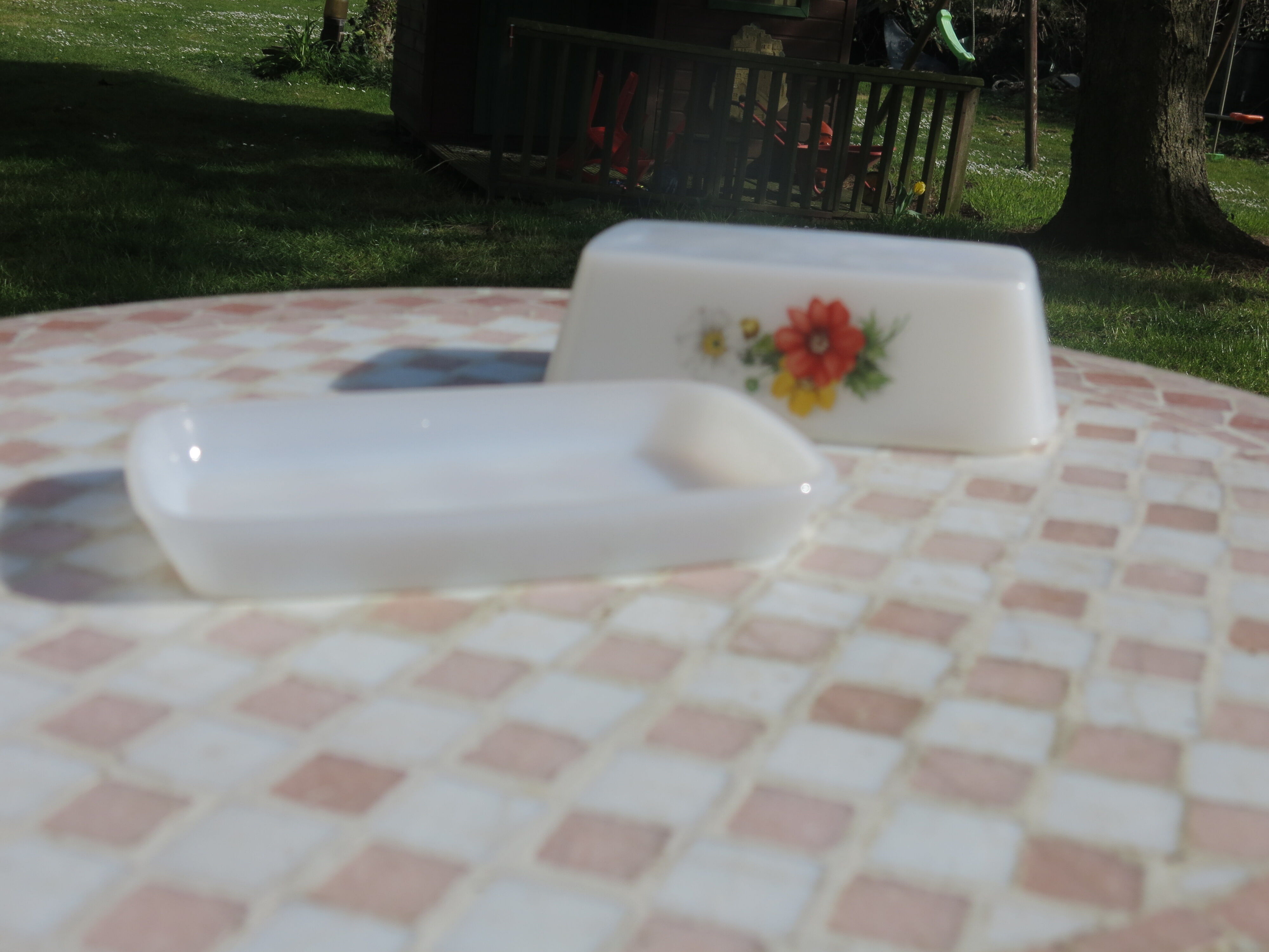 Butter Arcopal red flower