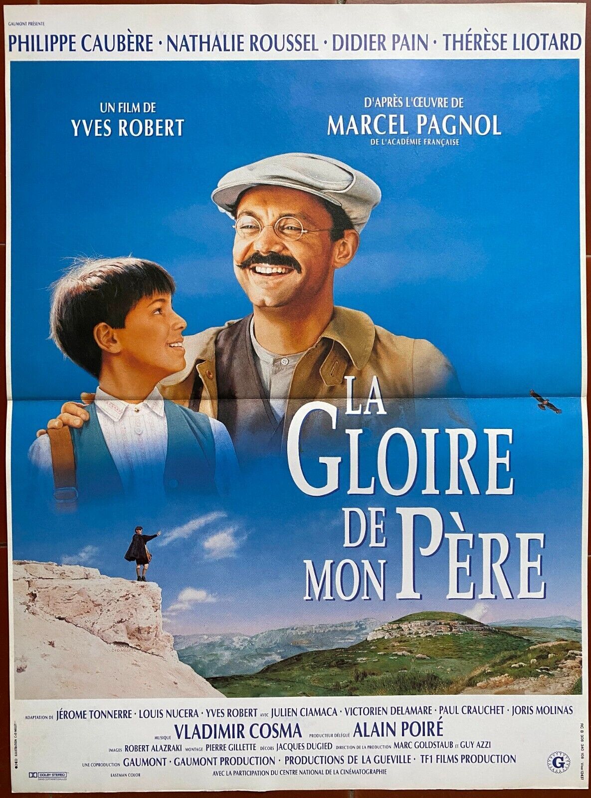 Original cinema poster "La Gloire de mon père" Marcel Pagnol, Yves Robert 1990