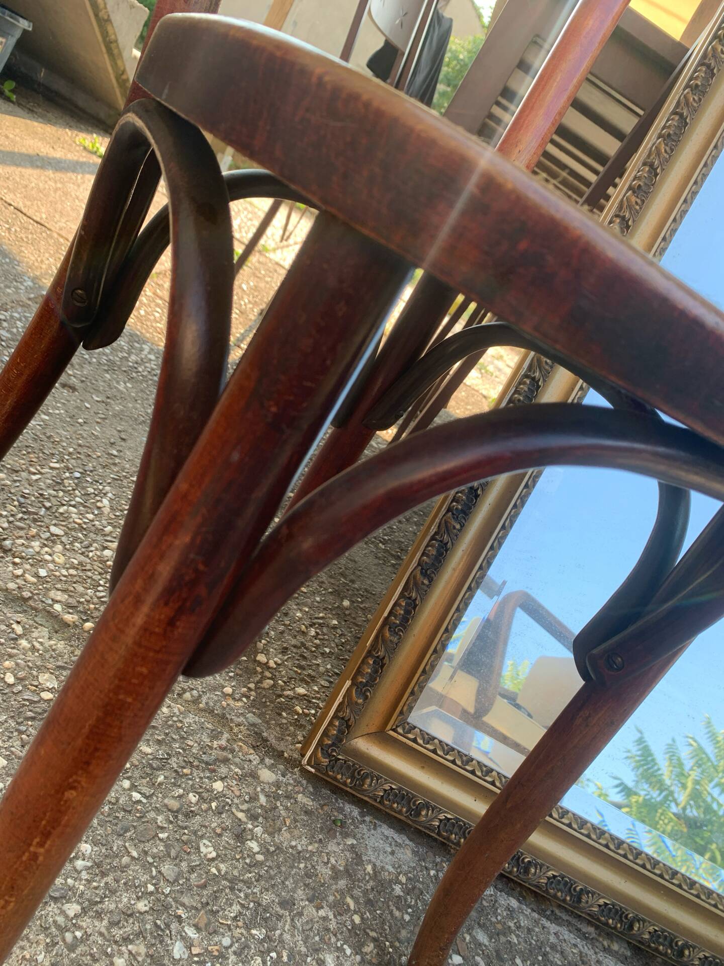 Vintage bentwood bistro chair – Custom seat (Year