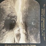 Old photography stereo, stereograph, luxury, albumine 1903 Bavarian Alps
