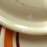 Ensemble de 4 assiettes plates en faïence Vintage