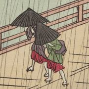 Sudden Shower Over Ohashi Bridge and Atake_Utagawa Hiroshige