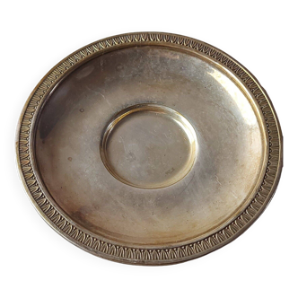 Old pocket tray / saucer, in silver, rooster hallmark