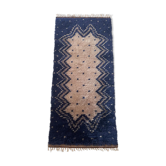 Tapis scandinave en laine rya Suède vintage