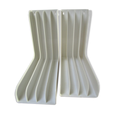 Pair of range white vinyl records vintage 70s