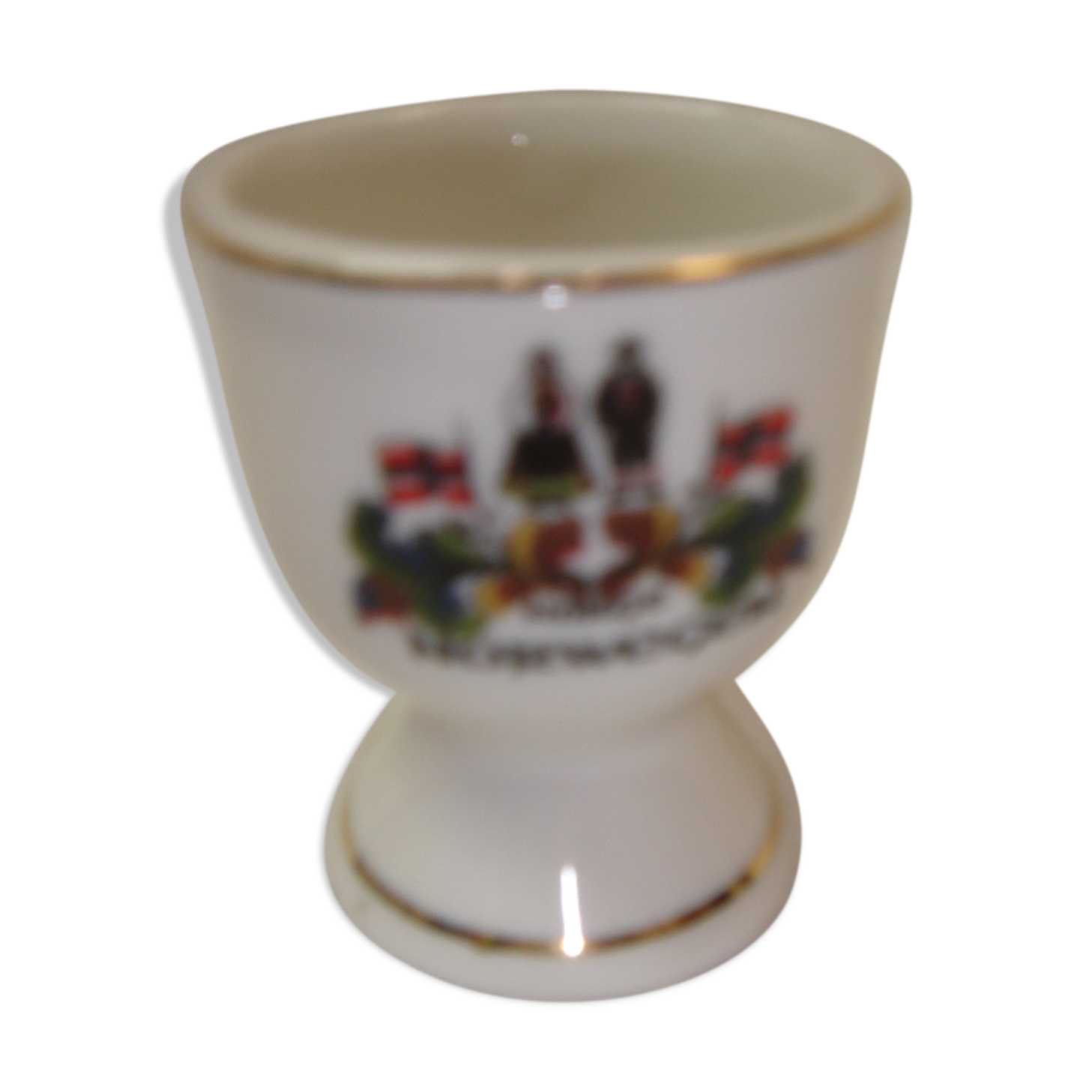 Norwegen norge enamel ceramic eggcup