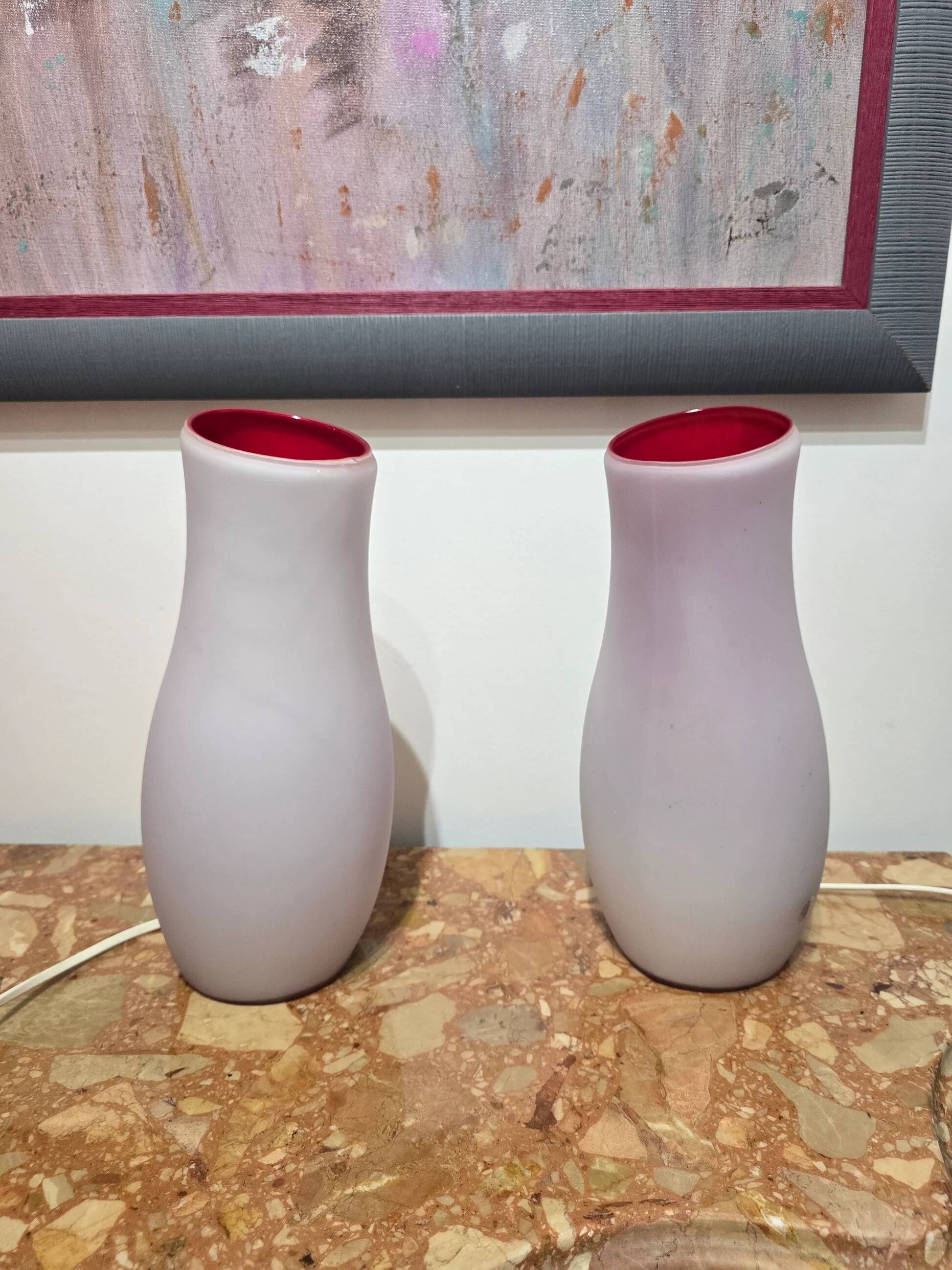 Pair of table lamps IKEA Mylonit – vintage Scandinavian design – 80s/90s