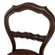 Pair of Louis Philippe period chairs in solid mahogany