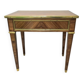 Empire Directoire style side table in marquetry