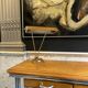 Lampe à poser ou de bureau (doré & brun) JUMO, design moderniste, ca 1945