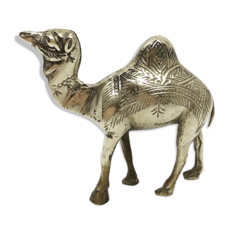 Golden brass camel