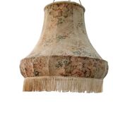 Vintage fringed pagoda lampshade