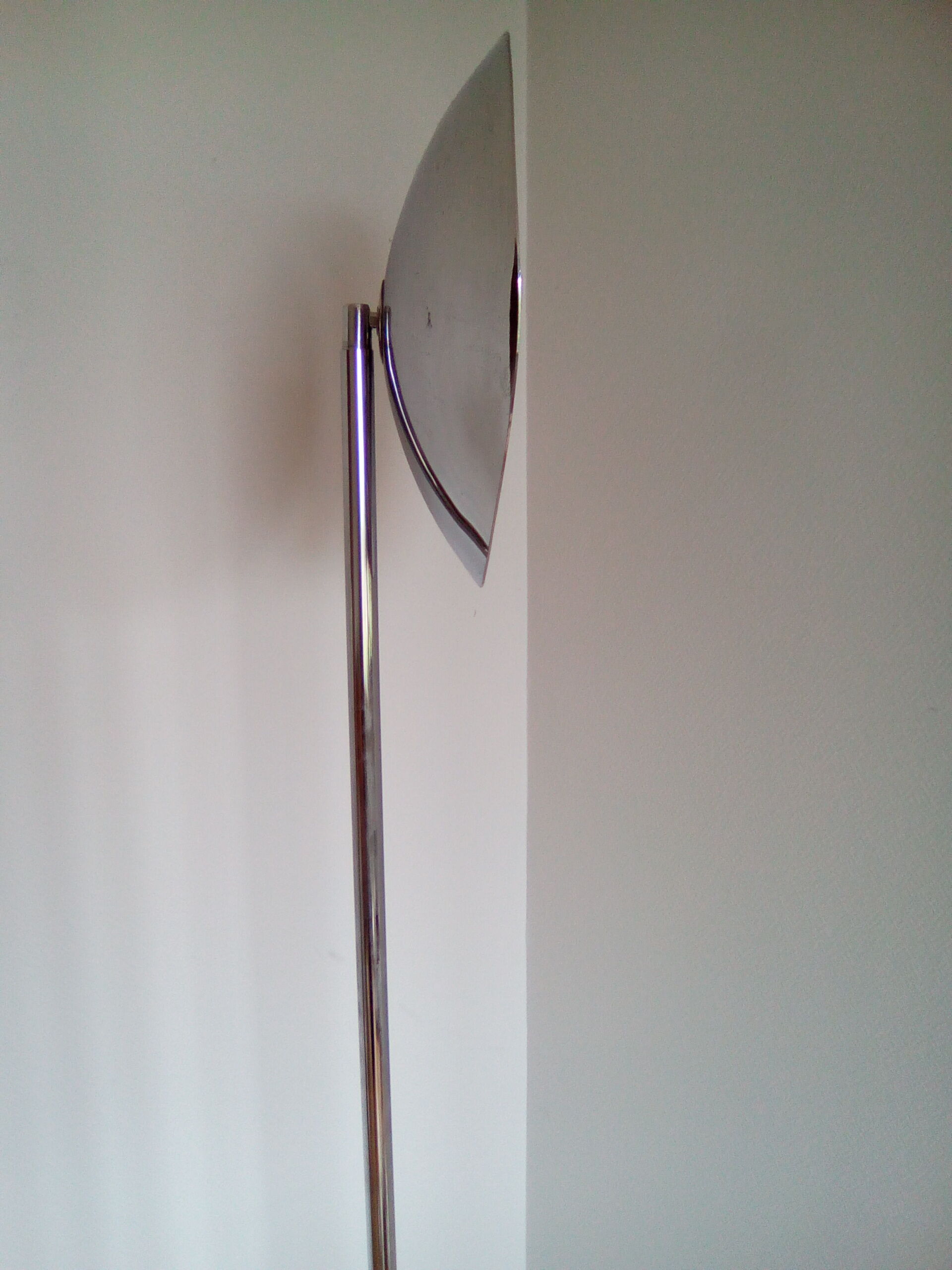 Chrome floor lamp indirect light 80s vintage