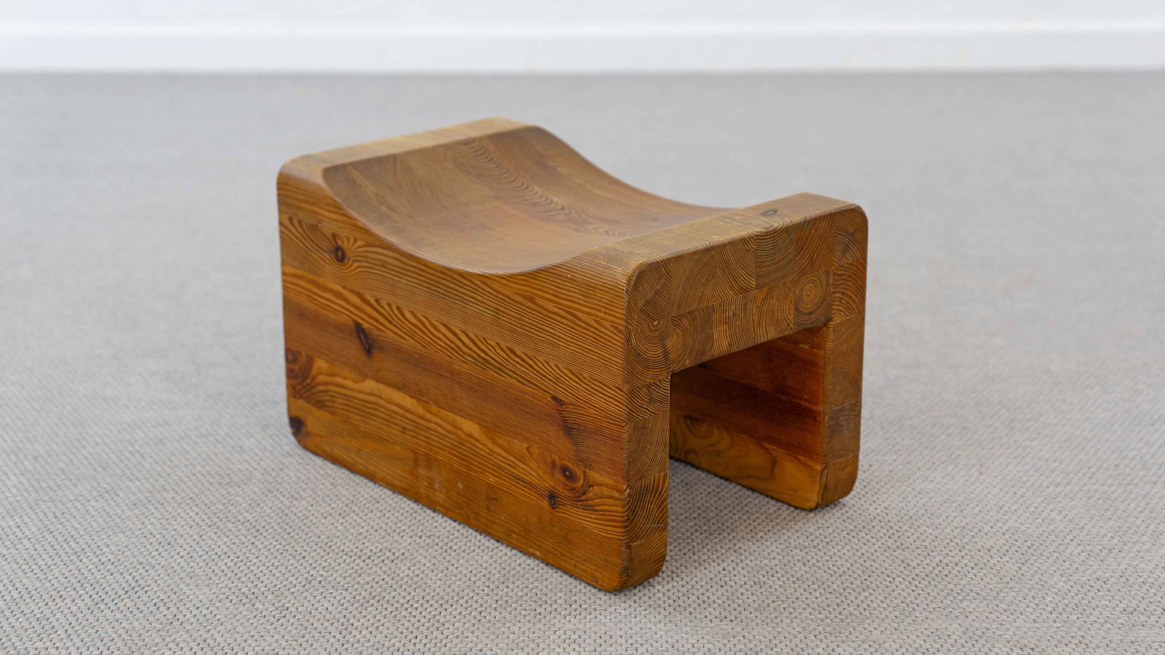 Palle Stool in Pine, Sweden, 70s