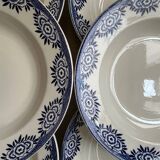 Set of 6 "Capri" plates Digoin Sarreguemines