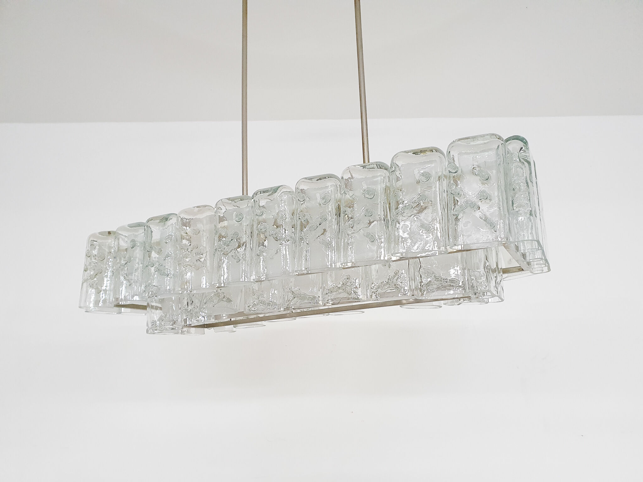 Glass chandelier by Doria, Germany 1960s