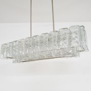 Lustre en verre par Doria, Allemagne années 1960