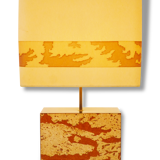 Chic & important mood lamp foot in Liège and melamine 1970 vintage seventies 70's cork lamp