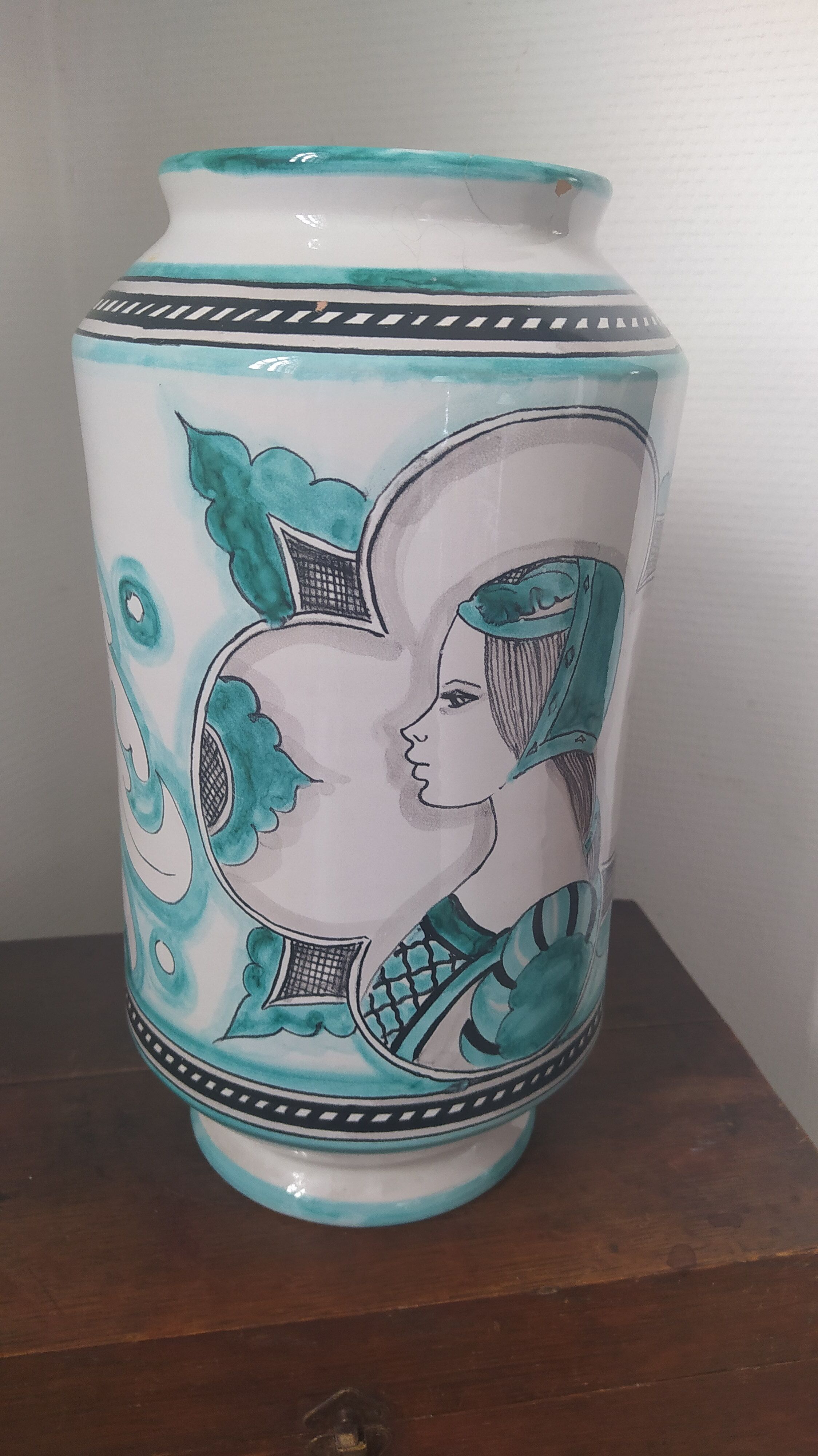 Ceramic vase Orvieto Fusari