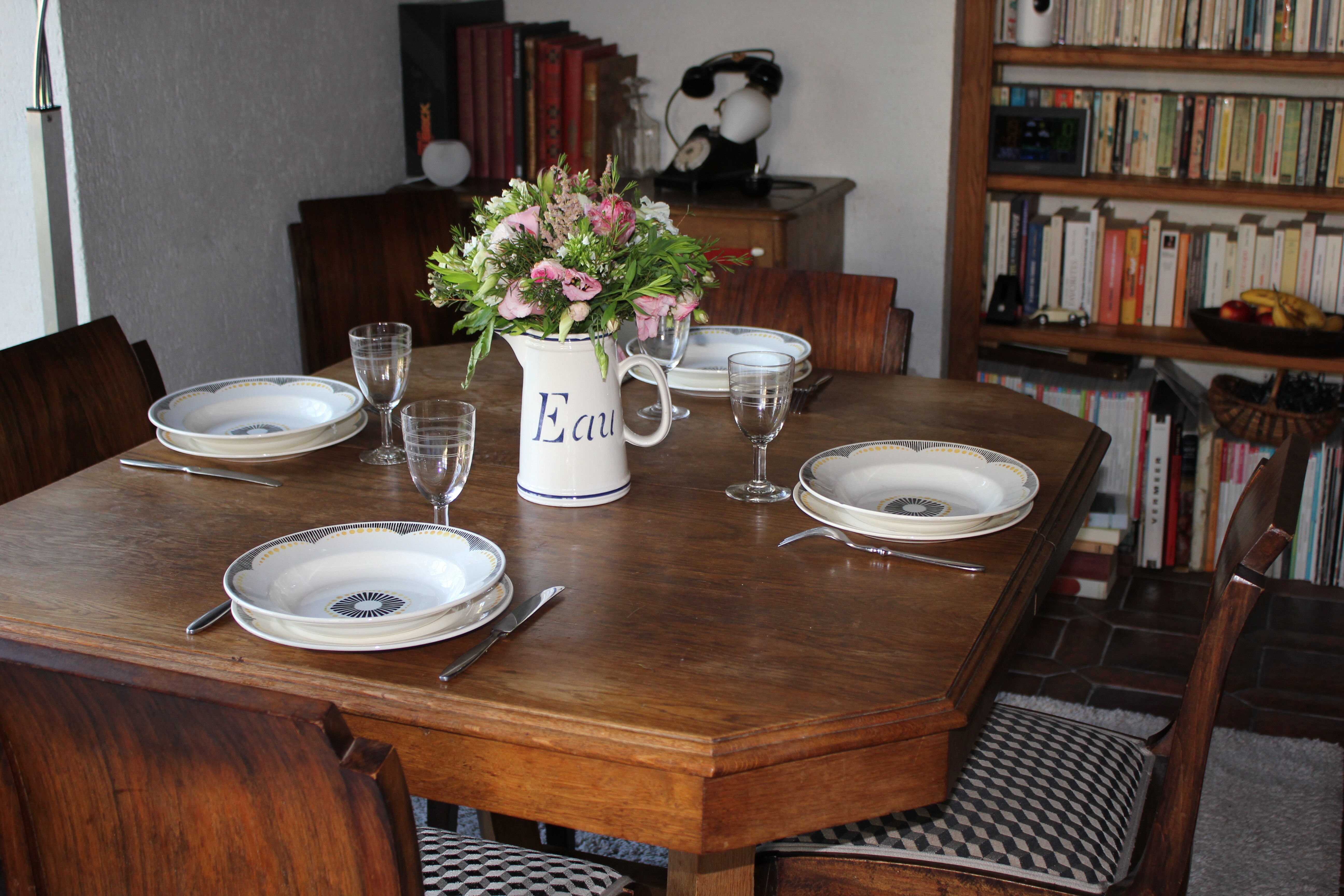 Flat plates faience 1900 Badonviller Nikito collection