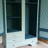 Green wardrobe thatdon art deco
