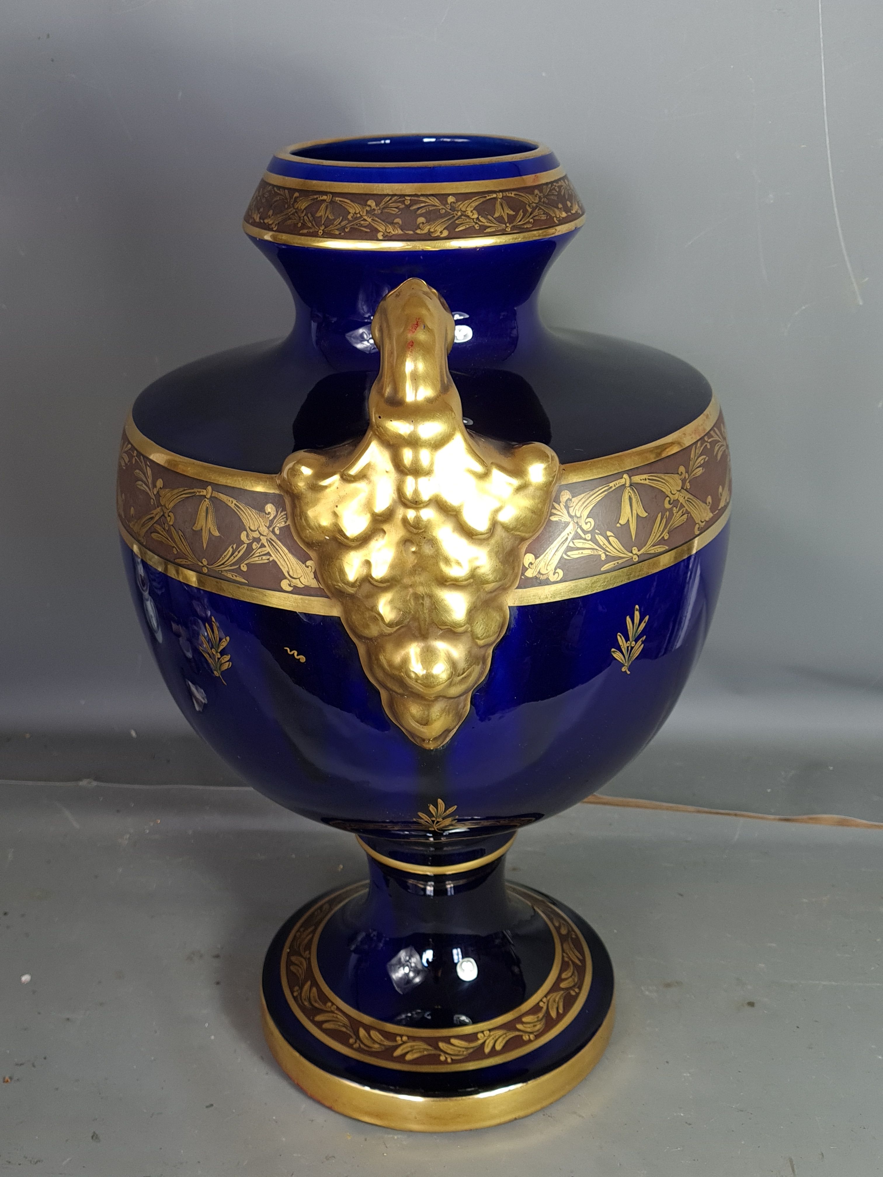 Tours porcelain vase - JAget & Pinon 53 cm SB
