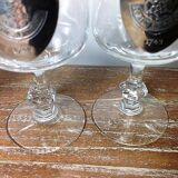 4 "Étain Sonnant" crest glasses
