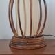 Rattan and bamboo table lamp by Louis Sognot 1960